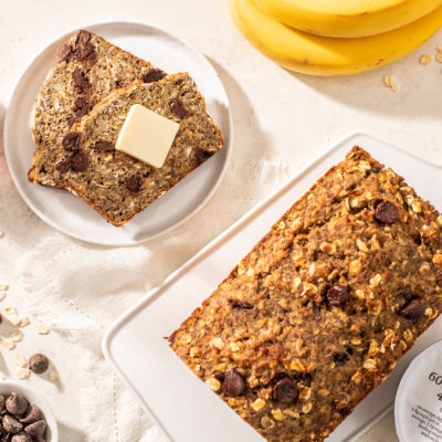 chocolate chip, banana & oat bread