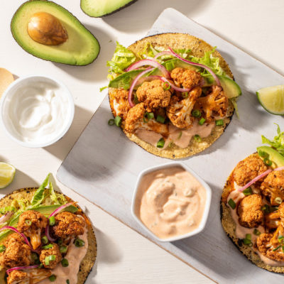 buffalo cauliflower tacos