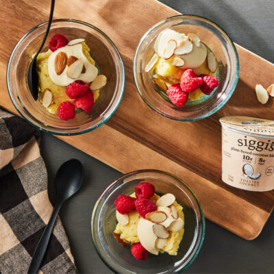 lemon almond pudding