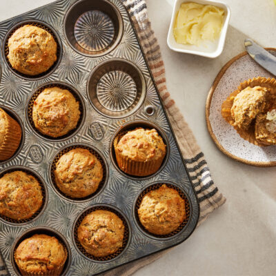 pear & oat muffins