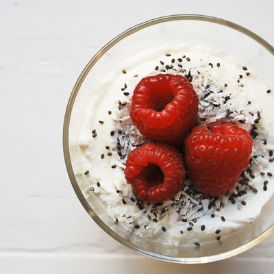 Coconut Raspberry Parfait