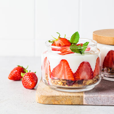 Strawberry & Vanilla Parfait with Granola