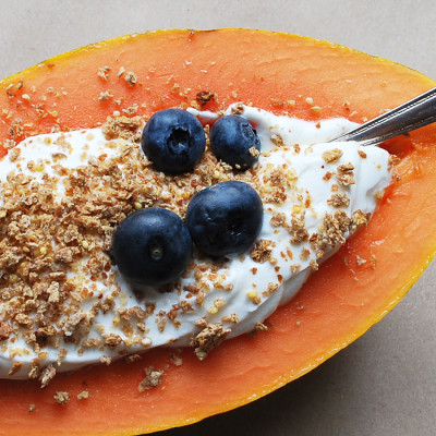 Papaya Breakfast Boat