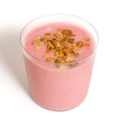 raspberry peach smoothie