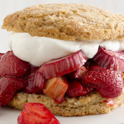 strawberry rhubarb shortcake